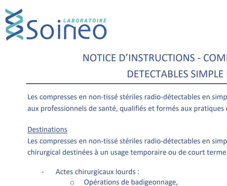 notice compresse